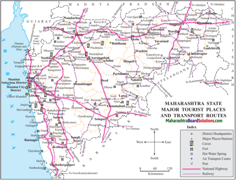 Maharashtra Board Class 9 Geography Solutions Chapter 12 Tourism ...