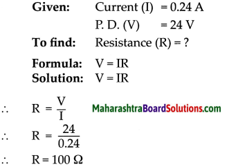 Maharashtra Board Class 9 Science Solutions Chapter 3 Current Electricity 9