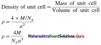 Maharashtra Board Class 12 Chemistry Important Questions Chapter 1 Solid State 13