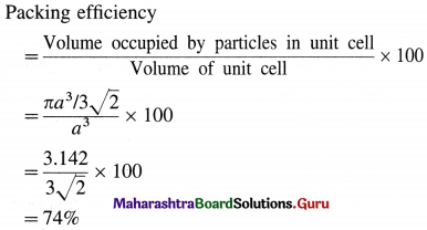 Maharashtra Board Class 12 Chemistry Important Questions Chapter 1 Solid State 30