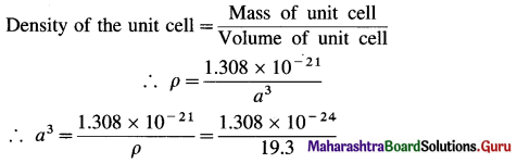 Maharashtra Board Class 12 Chemistry Important Questions Chapter 1 Solid State 35