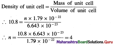 Maharashtra Board Class 12 Chemistry Important Questions Chapter 1 Solid State 38