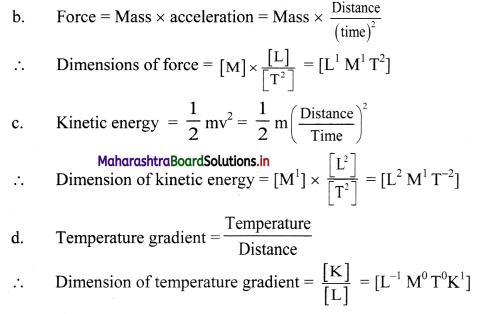 Maharashtra Board Class 11 Physics Important Questions Chapter 1 Units and Measurements 14