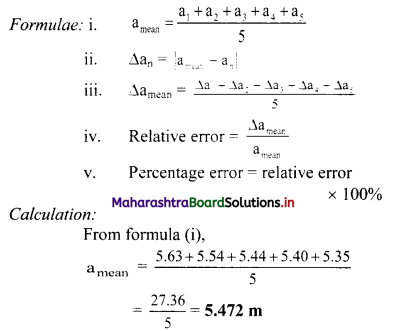 Maharashtra Board Class 11 Physics Important Questions Chapter 1 Units and Measurements 24