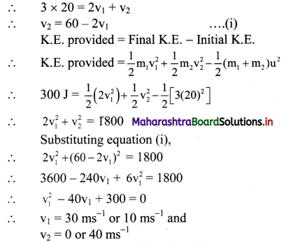 Maharashtra Board Class 11 Physics Important Questions Chapter 4 Laws of Motion 30