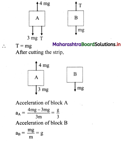 Maharashtra Board Class 11 Physics Important Questions Chapter 4 Laws of Motion 87