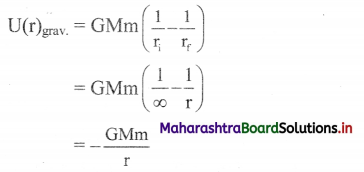 Maharashtra Board Class 11 Physics Important Questions Chapter 5 Gravitation 52