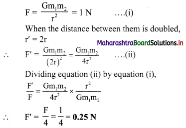 Maharashtra Board Class 11 Physics Important Questions Chapter 5 Gravitation 9