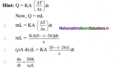 Maharashtra Board Class 11 Physics Important Questions Chapter 7 Thermal Properties of Matter 43