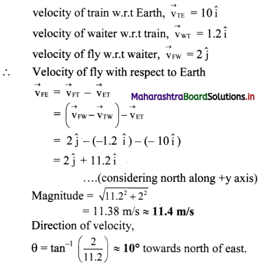 Maharashtra Board Class 11 Physics Solutions Chapter 3 Motion in a Plane 11
