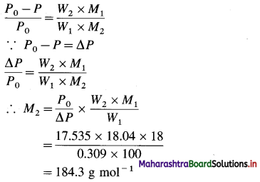 Maharashtra Board Class 12 Chemistry Important Questions Chapter 2 Solutions 16