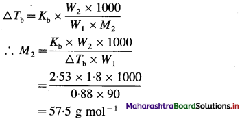 Maharashtra Board Class 12 Chemistry Important Questions Chapter 2 Solutions 22