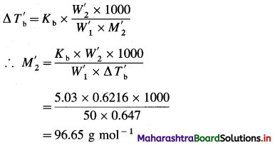 Maharashtra Board Class 12 Chemistry Important Questions Chapter 2 Solutions 26
