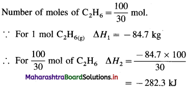 Maharashtra Board Class 12 Chemistry Important Questions Chapter 4 Chemical Thermodynamics 27