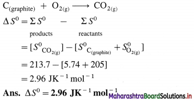 Maharashtra Board Class 12 Chemistry Important Questions Chapter 4 Chemical Thermodynamics 56