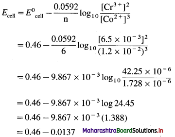 Maharashtra Board Class 12 Chemistry Important Questions Chapter 5 Electrochemistry 114