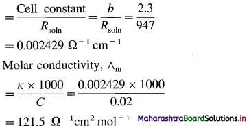 Maharashtra Board Class 12 Chemistry Important Questions Chapter 5 Electrochemistry 17