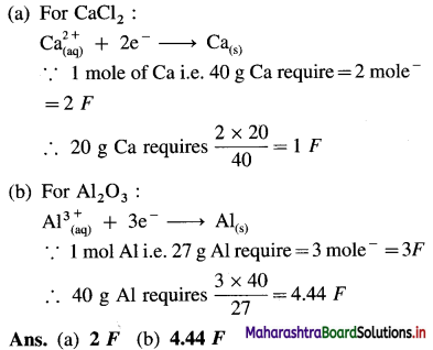 Maharashtra Board Class 12 Chemistry Important Questions Chapter 5 Electrochemistry 33