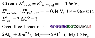 Maharashtra Board Class 12 Chemistry Important Questions Chapter 5 Electrochemistry 95