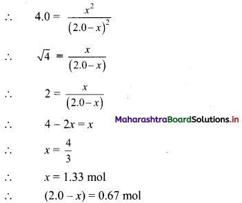 Maharashtra Board Class 11 Chemistry Important Questions Chapter 12 Chemical Equilibrium 18