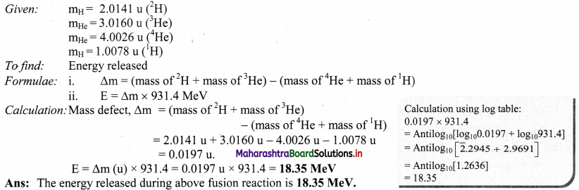 Maharashtra Board Class 11 Chemistry Important Questions Chapter 13 Nuclear Chemistry and Radioactivity 18