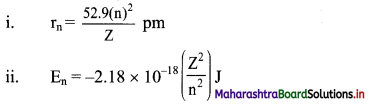 Maharashtra Board Class 11 Chemistry Important Questions Chapter 4 Structure of Atom 18