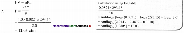 Maharashtra Board Class 11 Chemistry Solutions Chapter 10 States of Matter 18
