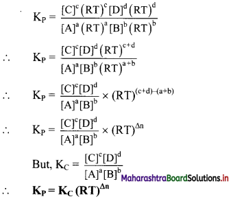 Maharashtra Board Class 11 Chemistry Solutions Chapter 12 Chemical Equilibrium 1