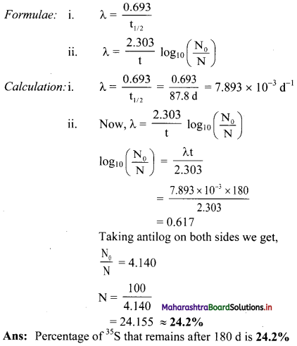 Maharashtra Board Class 11 Chemistry Solutions Chapter 13 Nuclear Chemistry and Radioactivity 22