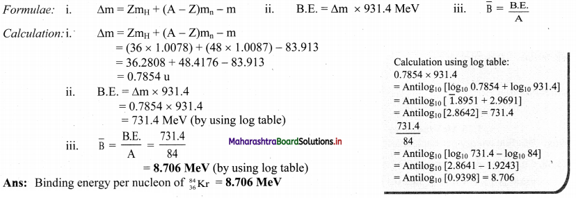 Maharashtra Board Class 11 Chemistry Solutions Chapter 13 Nuclear Chemistry and Radioactivity 28