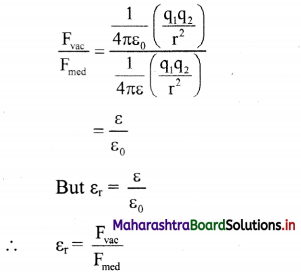 Maharashtra Board Class 11 Physics Important Questions Chapter 10 Electrostatics 2