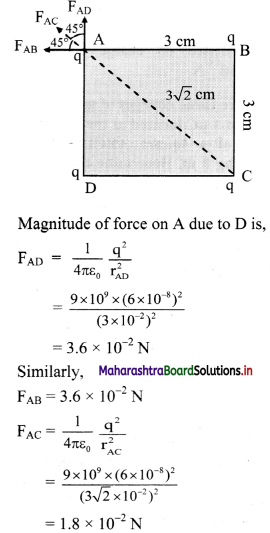Maharashtra Board Class 11 Physics Solutions Chapter 10 Electrostatics 5