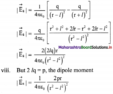 Maharashtra Board Class 11 Physics Important Questions Chapter 10 Electrostatics 32