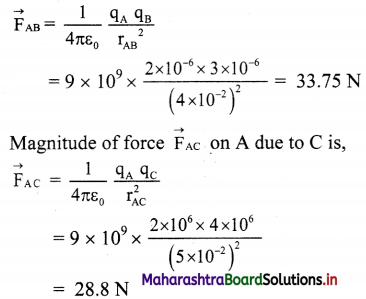 Maharashtra Board Class 11 Physics Important Questions Chapter 10 Electrostatics 7