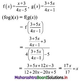 Maharashtra Board 11th Commerce Maths Solutions Chapter 2 Functions Miscellaneous Exercise 2 Q9