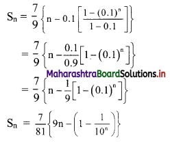 Maharashtra Board 11th Commerce Maths Solutions Chapter 4 Sequences and Series Ex 4.2 Q6.1