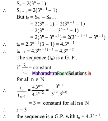 Maharashtra Board 11th Commerce Maths Solutions Chapter 4 Sequences and Series Ex 4.2 Q8