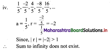 Maharashtra Board 11th Commerce Maths Solutions Chapter 4 Sequences and Series Ex 4.3 Q1.2