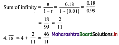 Maharashtra Board 11th Commerce Maths Solutions Chapter 4 Sequences and Series Ex 4.3 Q2.2