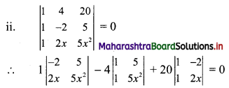 Maharashtra Board 11th Commerce Maths Solutions Chapter 6 Determinants Ex 6.1 Q3.2