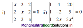 Maharashtra Board 11th Commerce Maths Solutions Chapter 6 Determinants Ex 6.1 Q3