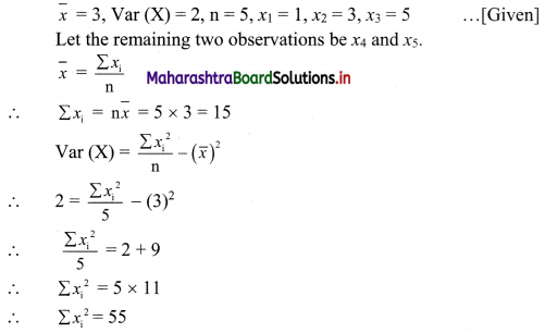Maharashtra Board 11th Commerce Maths Solutions Chapter 2 Measures of Dispersion Ex 2.2 Q6
