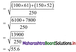 Maharashtra Board 11th Commerce Maths Solutions Chapter 2 Measures of Dispersion Ex 2.3 Q1.1
