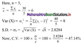 Maharashtra Board 11th Commerce Maths Solutions Chapter 2 Measures of Dispersion Ex 2.3 Q3.1