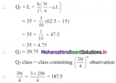 Maharashtra Board 11th Commerce Maths Solutions Chapter 2 Measures of Dispersion Miscellaneous Exercise 2 Q6.2