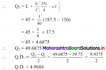 Maharashtra Board 11th Commerce Maths Solutions Chapter 2 Measures of Dispersion Miscellaneous Exercise 2 Q6.3