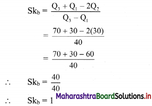 Maharashtra Board 11th Commerce Maths Solutions Chapter 3 Skewness Ex 3.1 Q3