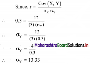 Maharashtra Board 11th Commerce Maths Solutions Chapter 5 Correlation Ex 5.1 Q8