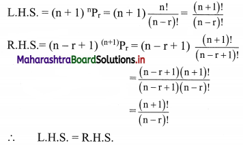 Maharashtra Board 11th Commerce Maths Solutions Chapter 6 Permutations and Combinations Ex 6.3 Q4