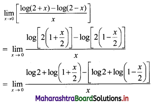 Maharashtra Board 11th Commerce Maths Solutions Chapter 7 Limits Ex 7.4 Q1(iii)